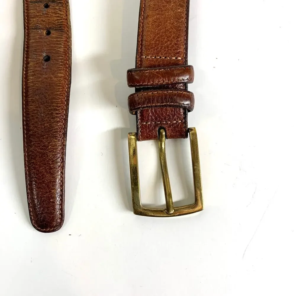 Trafalgar Leather Belt Classic Scotch Grain Tan Brown
